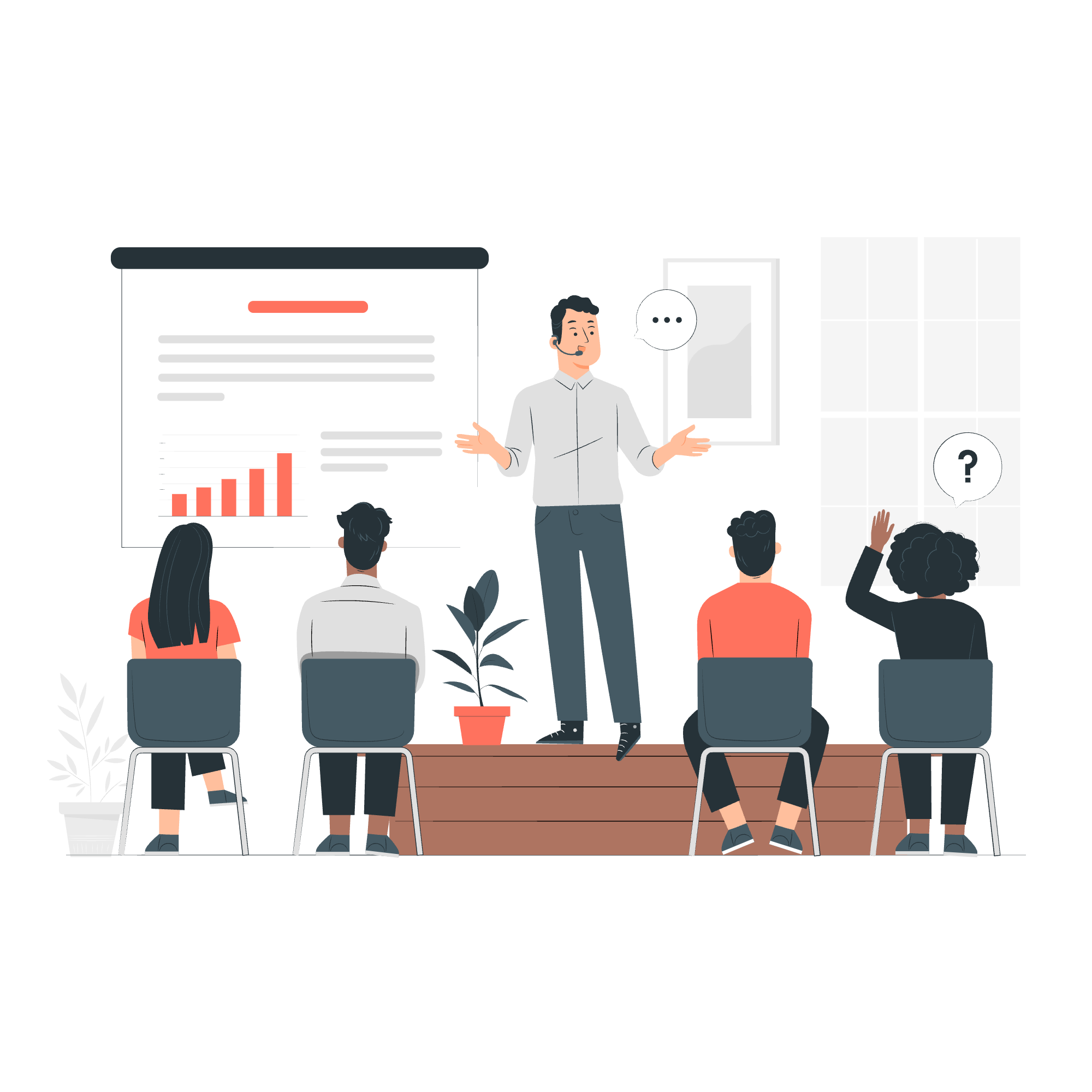 Internship Training Seminar Illustration